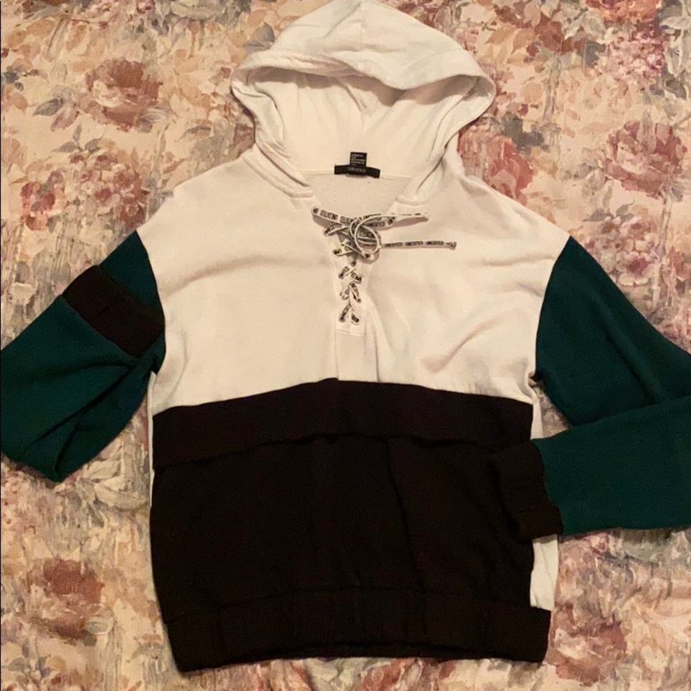 Color block hoodie